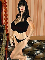 Beautiful Huge Tit 3D Woman in Bedroom